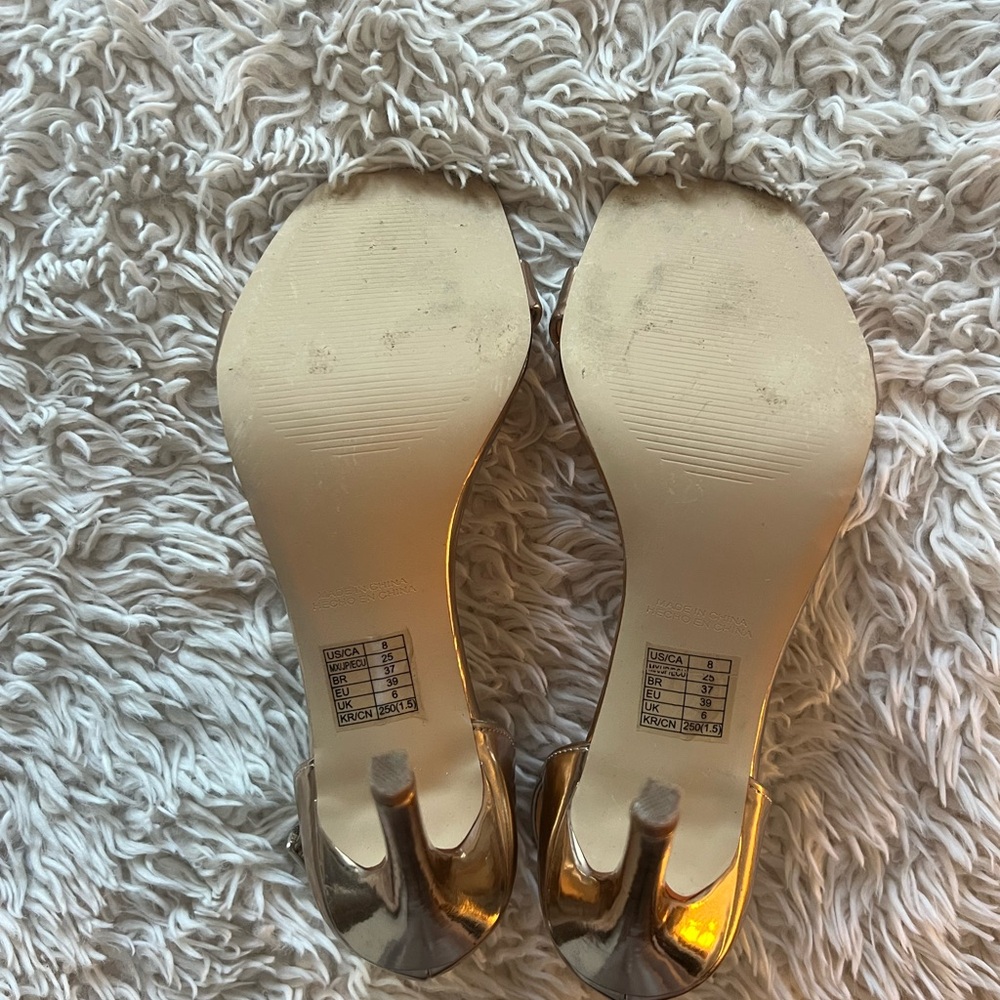 Forever 21 Rosegold 4” Heels - Picture 6 of 10